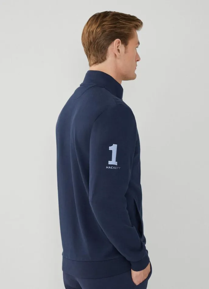 Men Sweatshirts Hackett London FullZip Sweatshirt Navy