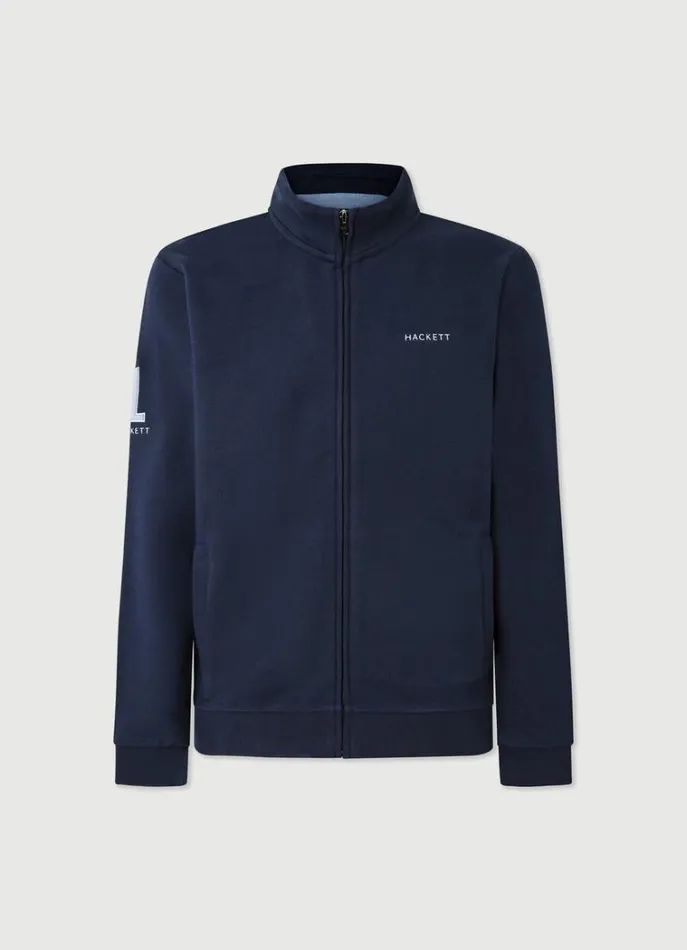 Men Sweatshirts Hackett London FullZip Sweatshirt Navy