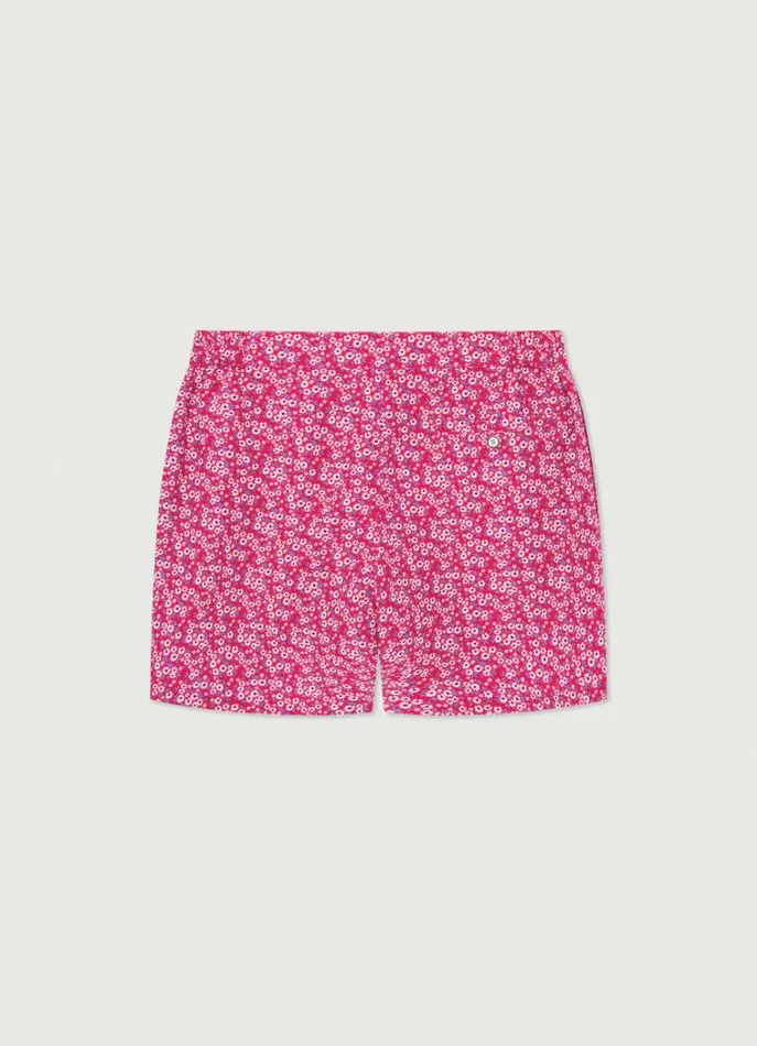 Men Swimwear Hackett London Mini Floral Swim Shorts Fuchsia