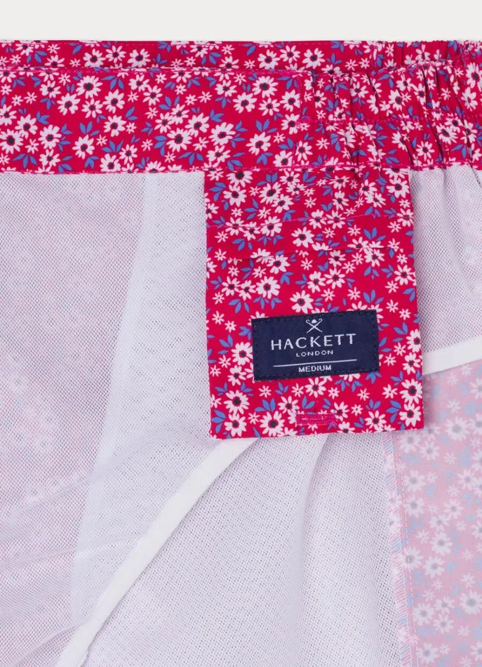 Men Swimwear Hackett London Mini Floral Swim Shorts Fuchsia