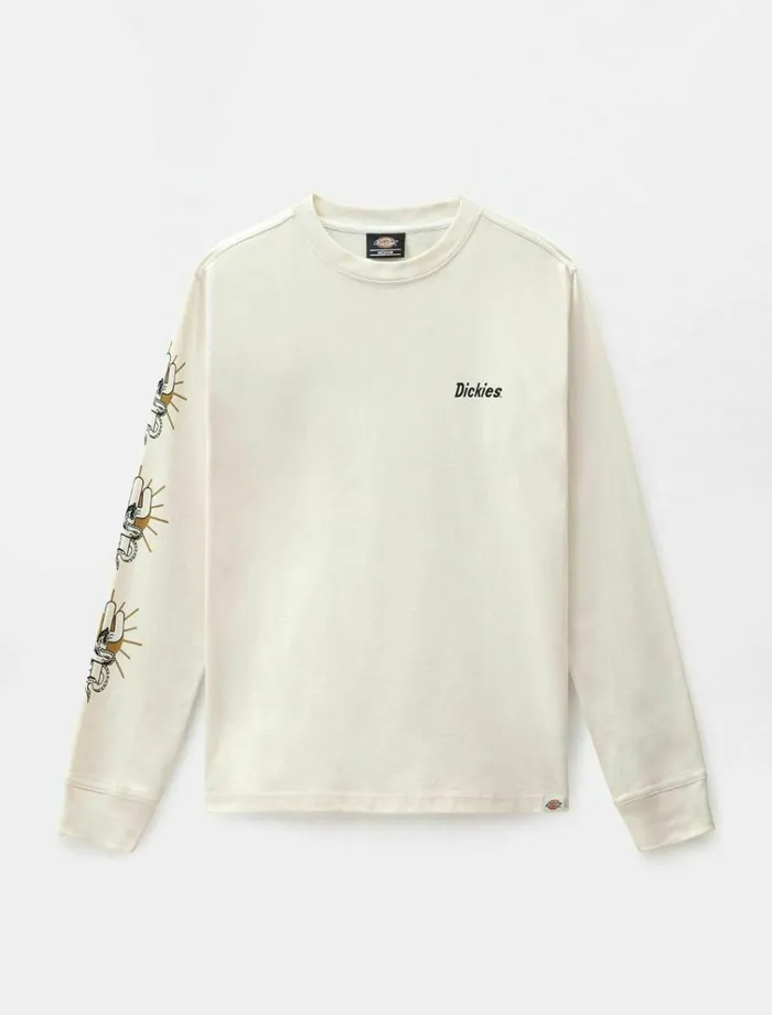 Men TShirts Dickies Bettles Long Sleeve TShirt Ecru