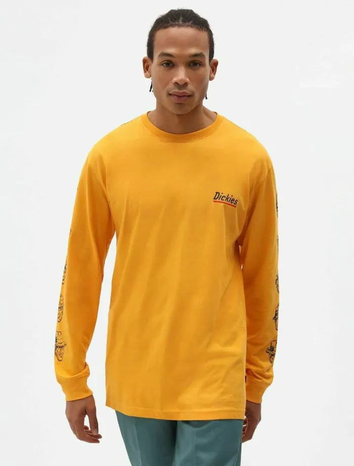 Men TShirts Dickies Federal Dam TShirt Cadnium Yellow