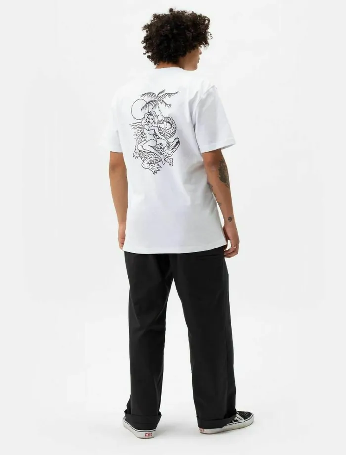 Men TShirts Dickies Jamie Foy Graphic TShirt White