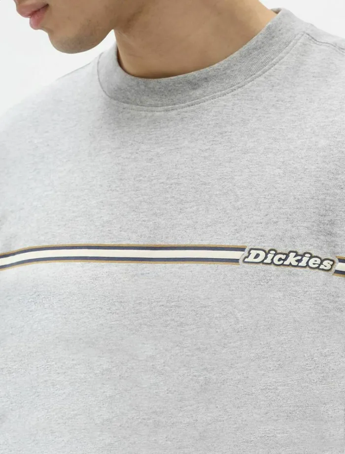 Men TShirts Dickies Sparkman Long Sleeve TShirt Grey Melange