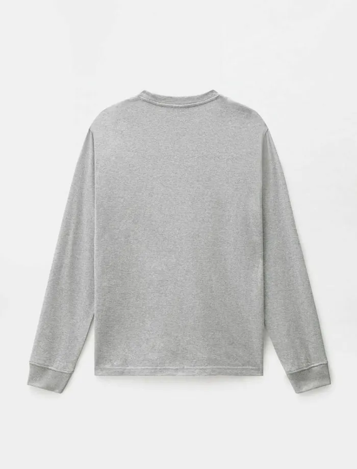 Men TShirts Dickies Sparkman Long Sleeve TShirt Grey Melange