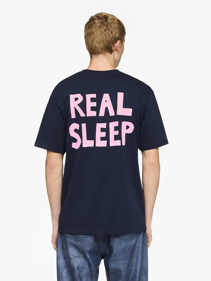 Men TShirts JW Anderson JWA BACK PRINT TSHIRT Dark Navy