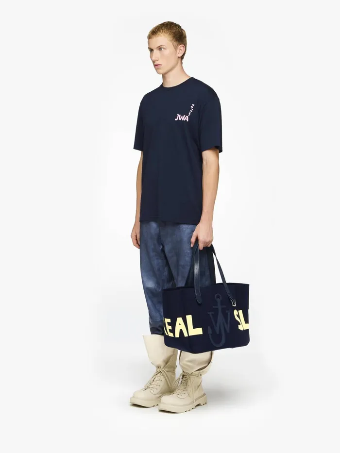 Men TShirts JW Anderson JWA BACK PRINT TSHIRT Dark Navy