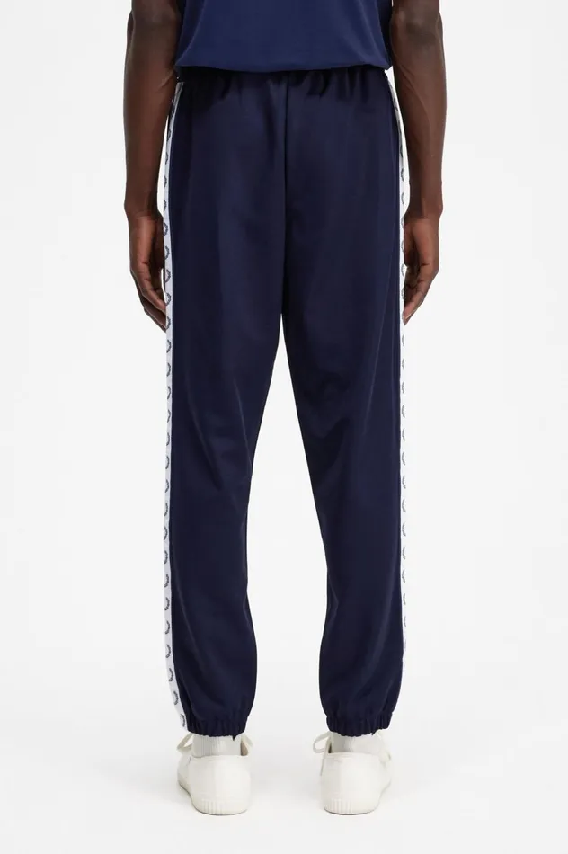 Men Taped Track Pant Carbon Blue Fred Perry Tracksuits