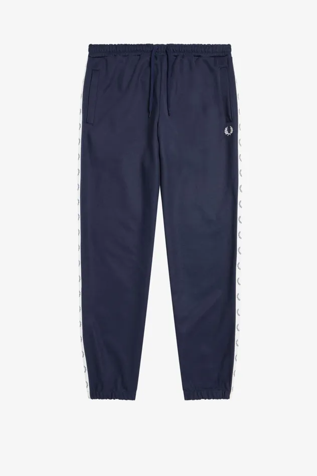 Men Taped Track Pant Carbon Blue Fred Perry Tracksuits