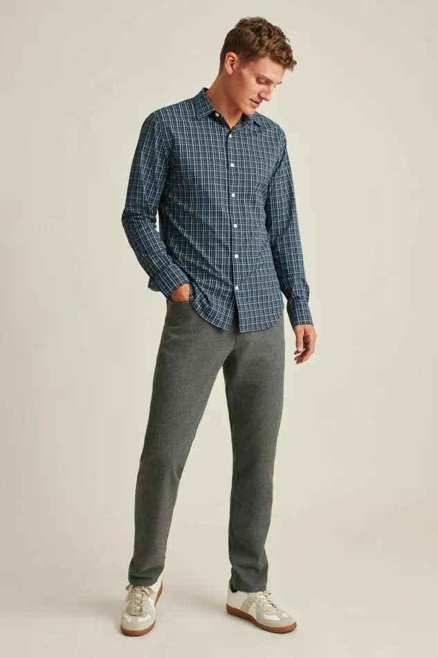 Men Tech Button Down Shirt Navy Budd Lake Plaid Bonobos Business Casual Shirts Men Tech Button Down Shirt Navy Budd Lake Plaid Bonobos Business Casual Shirts