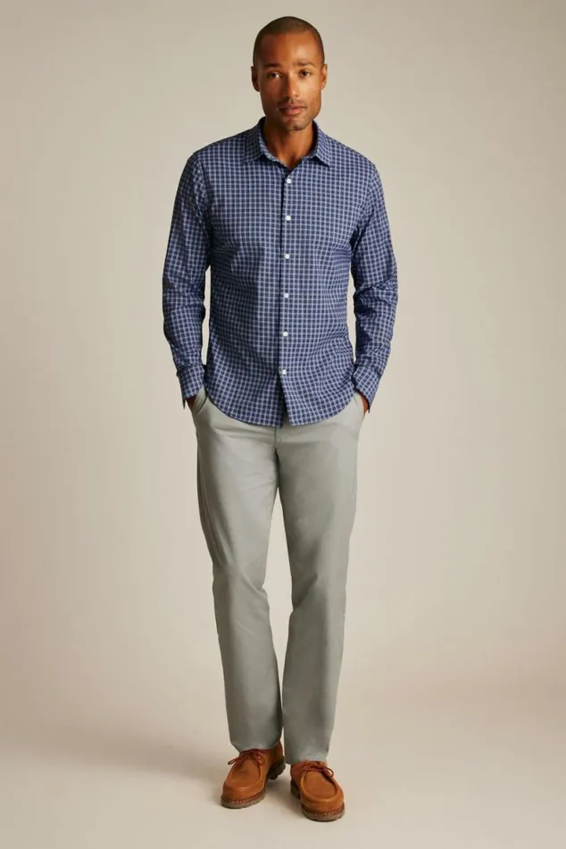 Men Tech Button Down Shirt Navy Greenland Plaid Bonobos Business Casual Shirts Men Tech Button Down Shirt Navy Greenland Plaid Bonobos Business Casual Shirts