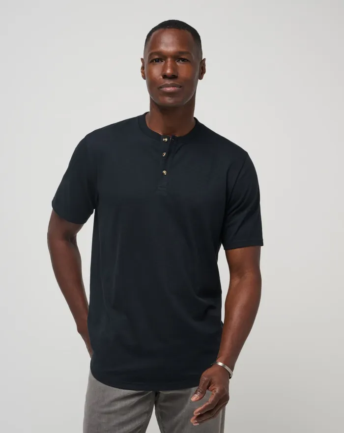Men Tees TravisMathew ALL ADRIFT TEE Black
