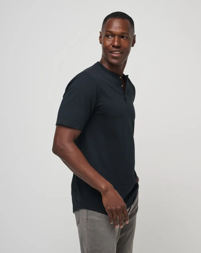 Men Tees TravisMathew ALL ADRIFT TEE Black