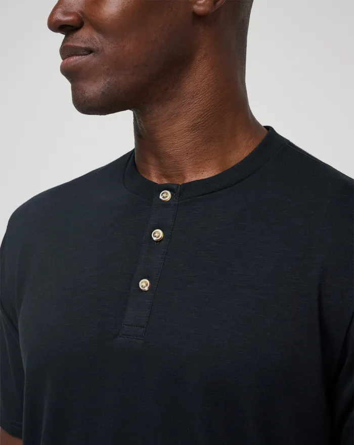 Men Tees TravisMathew ALL ADRIFT TEE Black