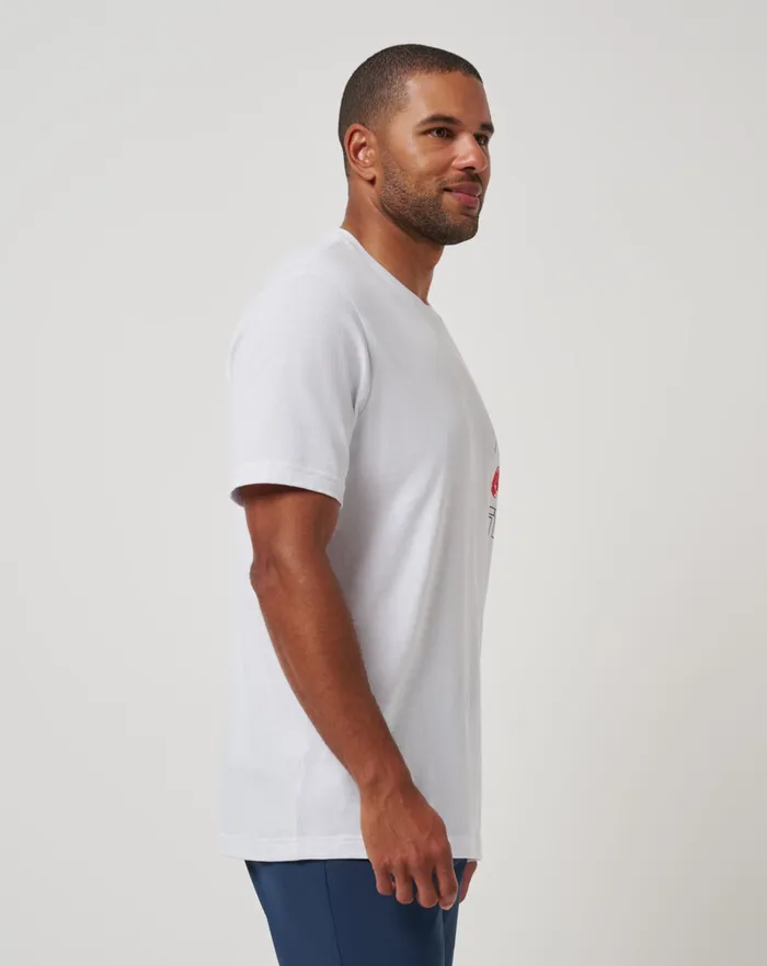 Men Tees TravisMathew BOSTON RED SOX SUNSET SLAM 20 TEE White