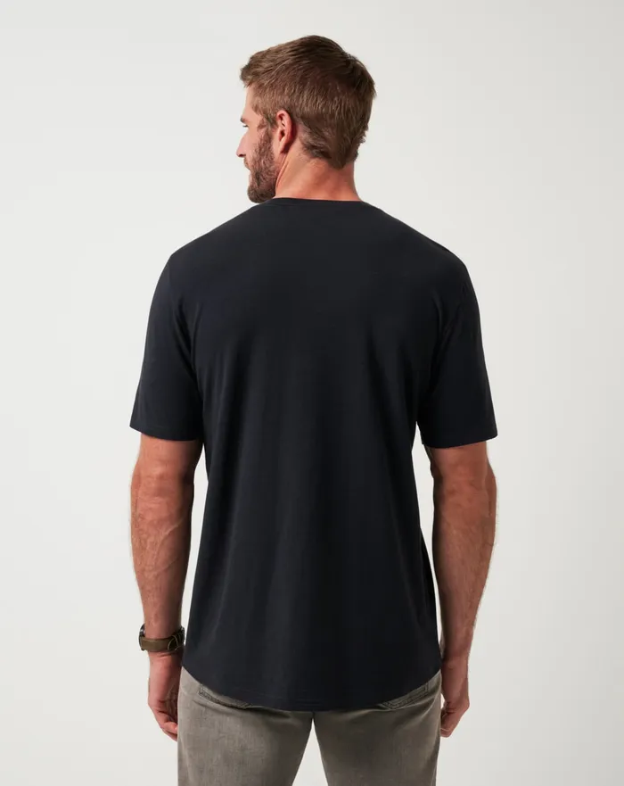 Men Tees TravisMathew CLOUD CREW TEE Black