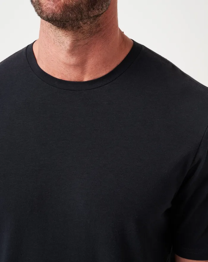 Men Tees TravisMathew CLOUD CREW TEE Black