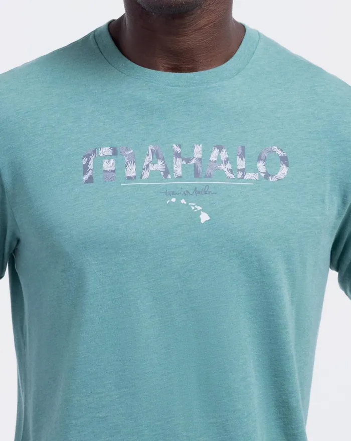 Men Tees TravisMathew THE BIG ISLE 20 TEE Heather Green