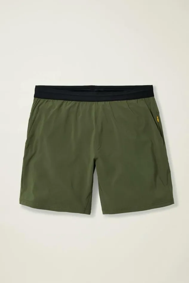 Men The Lined Gym Short Wild Olive Bonobos Casual Shorts