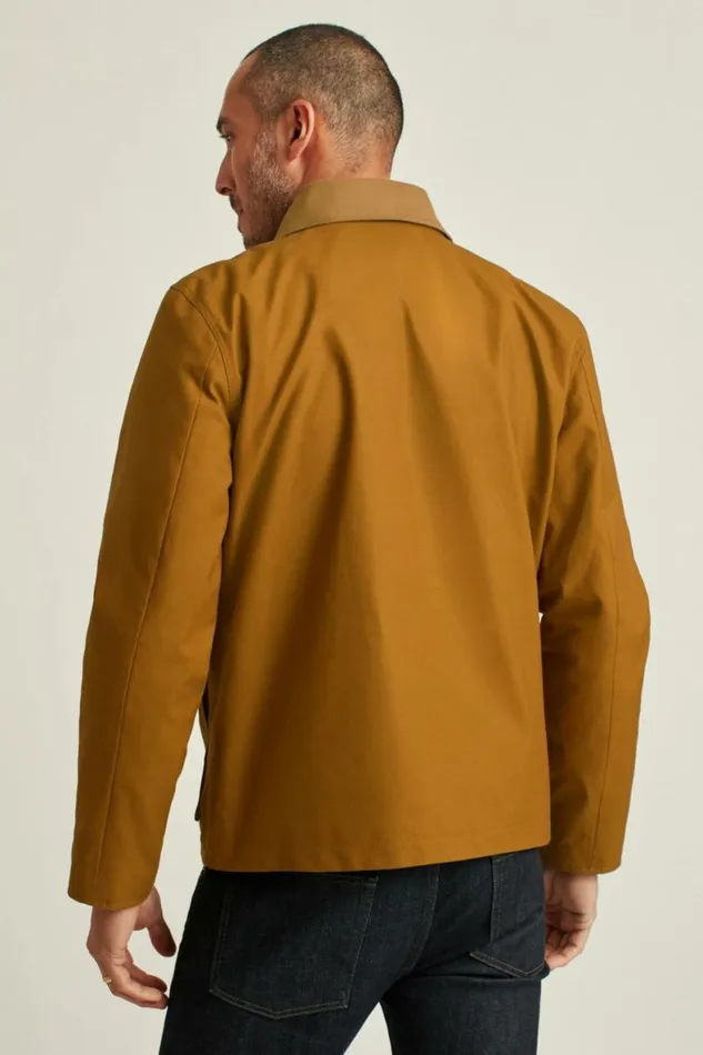 Men The Waxed Field Jacket Khaki Bonobos Jackets and Coats