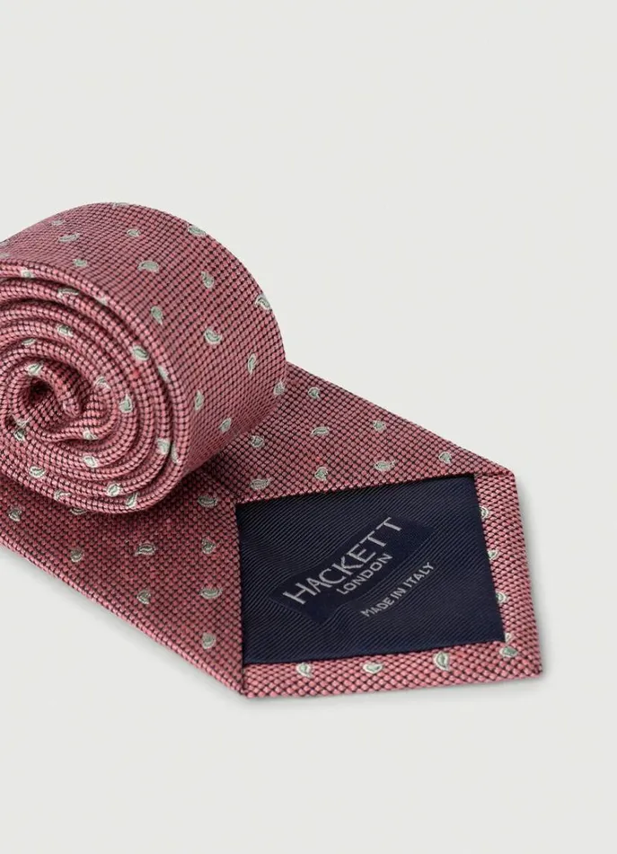 Men Ties and Pocket Squares Hackett London Little Pine Tie Pink