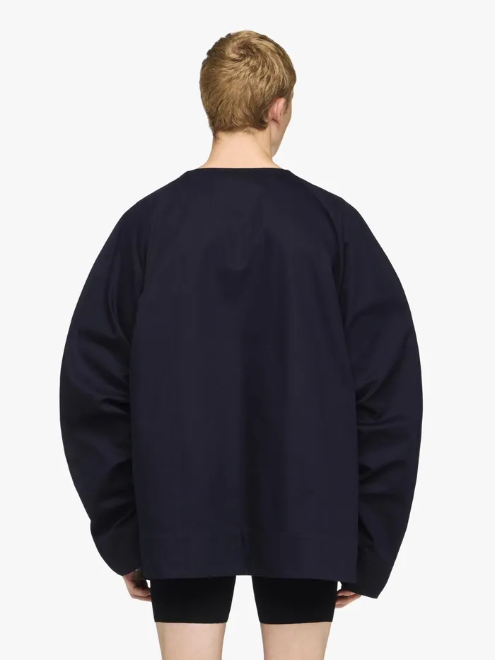 Men Tops and Shirts JW Anderson OVERSIZED VNECK GATHERED SLEEVE TOP Navy Men Tops and Shirts JW Anderson OVERSIZED VNECK GATHERED SLEEVE TOP Navy
