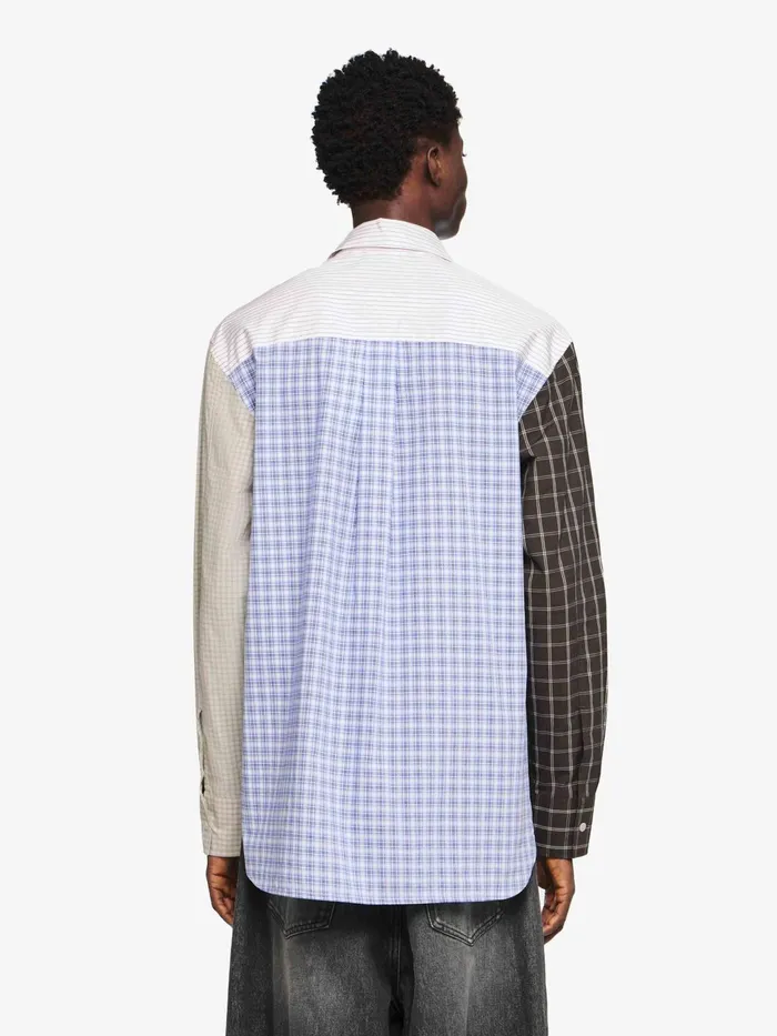 Men Tops and Shirts JW Anderson PATCHWORK SHIRT Bluemulti 8211 Do Not Use Men Tops and Shirts JW Anderson PATCHWORK SHIRT Bluemulti 8211 Do Not Use