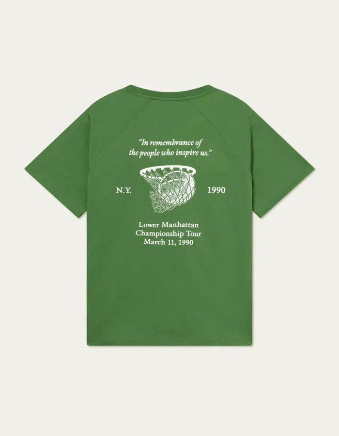 Men Tournament TShirt 8211 Vintage GreenWhite Les Deux Tshirts