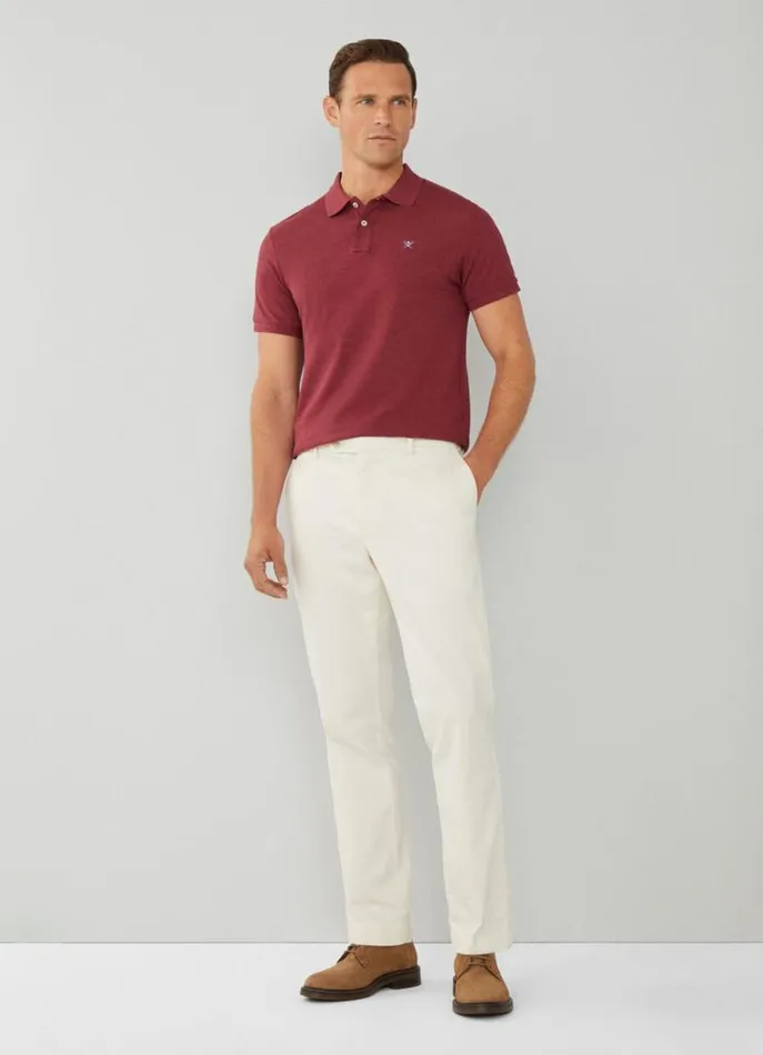 Men Trousers and Chinos Hackett London Classic Fit Sanderson Chinos Canvas White