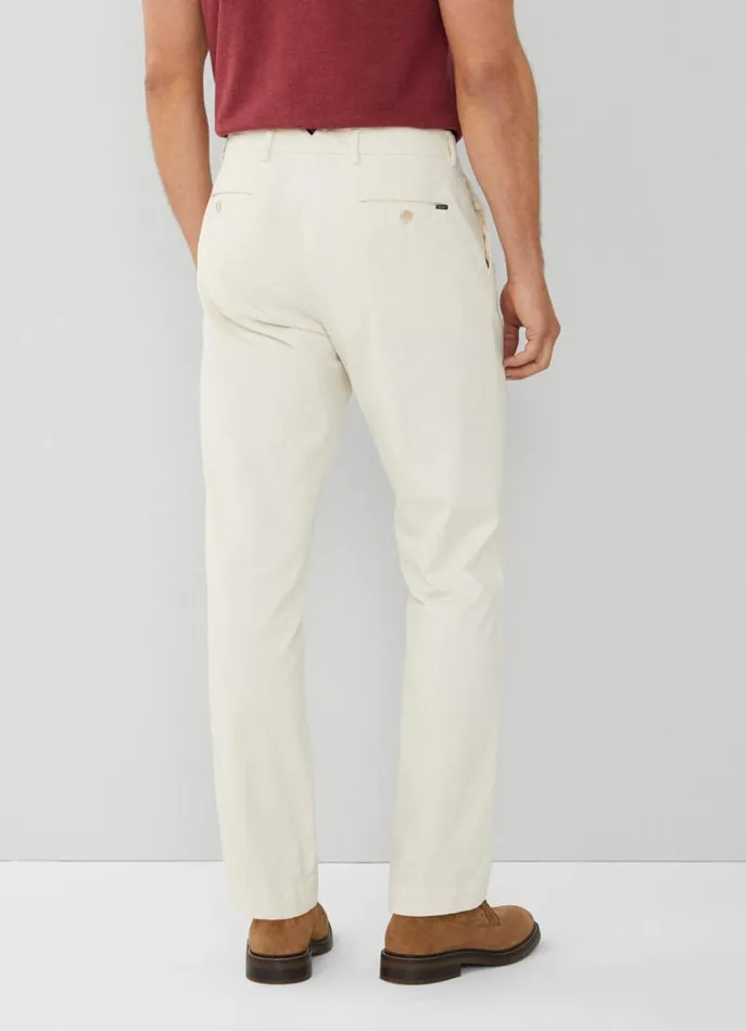 Men Trousers and Chinos Hackett London Classic Fit Sanderson Chinos Canvas White