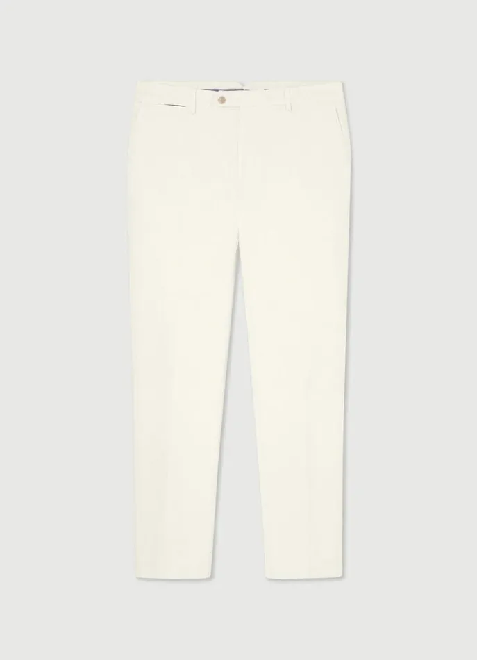 Men Trousers and Chinos Hackett London Classic Fit Sanderson Chinos Canvas White