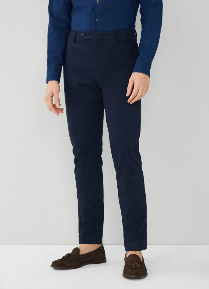 Men Trousers and Chinos Hackett London Slim Fit Kensington Chinos Navy Blazer