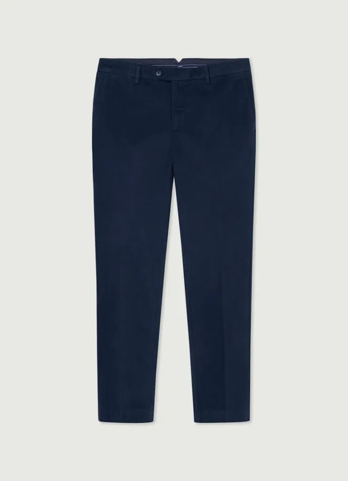 Men Trousers and Chinos Hackett London Slim Fit Kensington Chinos Navy Blazer