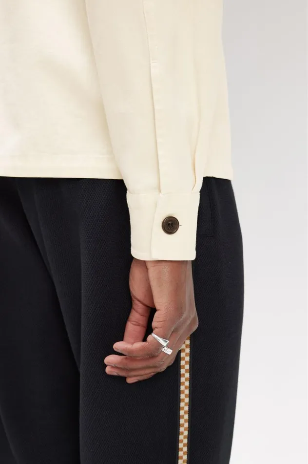 Men Twill Overshirt Ecru Fred Perry Overshirts
