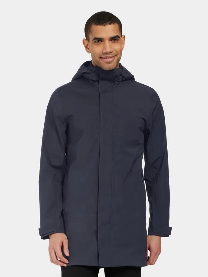 Men Tyr Parka Dark Night Blue Didriksons Lightweight Jackets