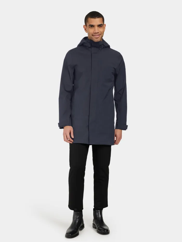 Men Tyr Parka Dark Night Blue Didriksons Lightweight Jackets
