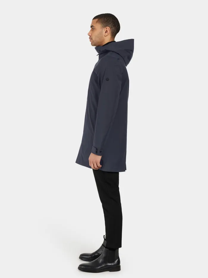 Men Tyr Parka Dark Night Blue Didriksons Lightweight Jackets