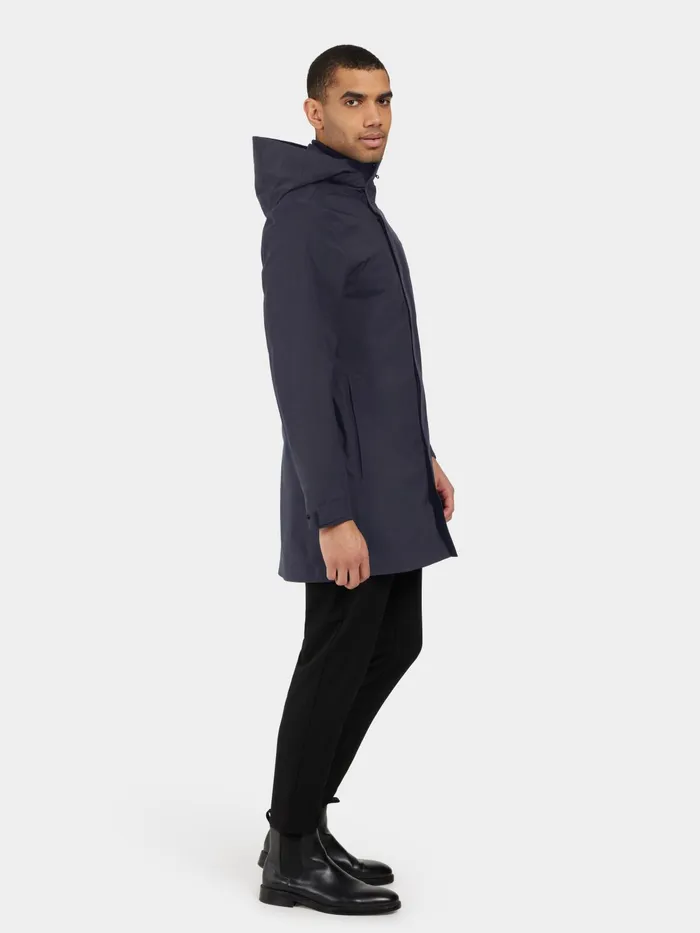 Men Tyr Parka Dark Night Blue Didriksons Lightweight Jackets
