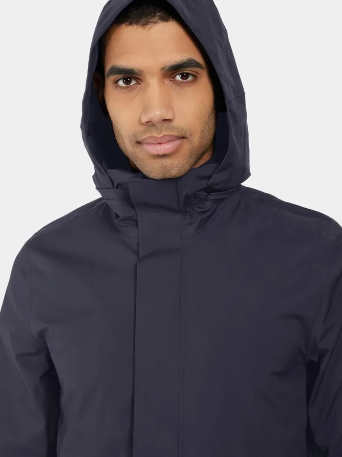 Men Tyr Parka Dark Night Blue Didriksons Lightweight Jackets
