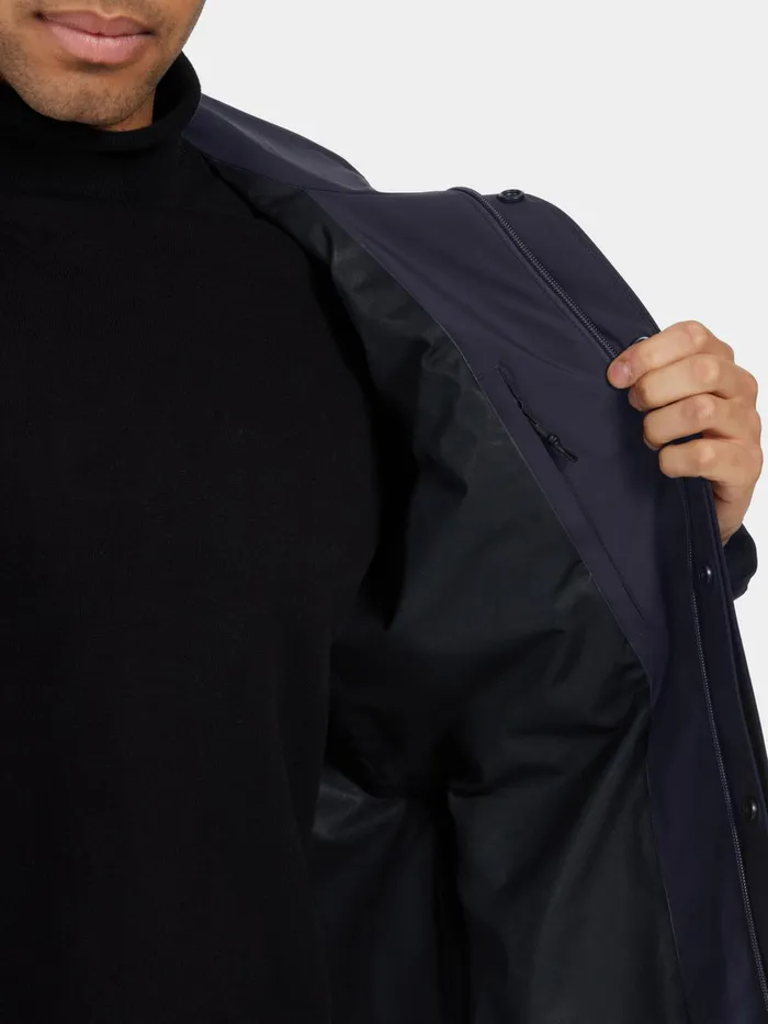 Men Tyr Parka Dark Night Blue Didriksons Lightweight Jackets