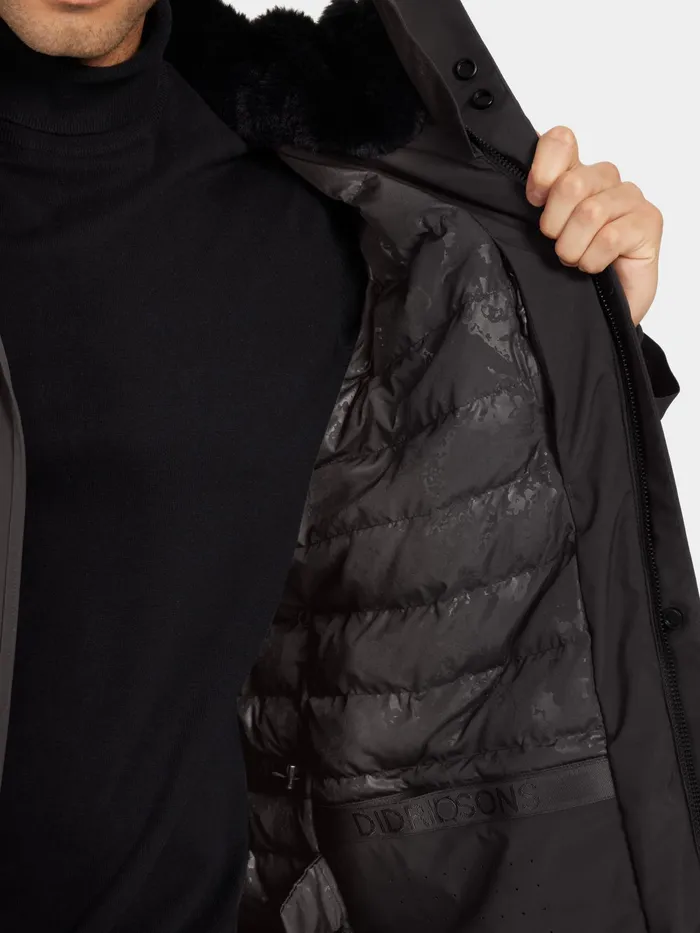 Men Viktor Parka Black Didriksons Autumn Jackets