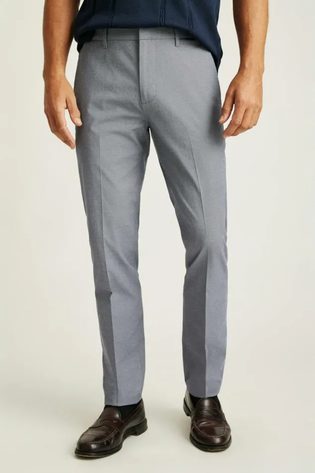 Men Weekday Warrior Dress Pants Monday Blue Basketweave Bonobos Dress Pants