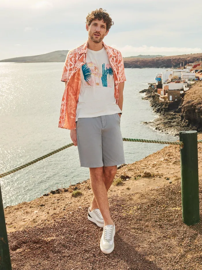 Men White Stuff Clothing Cactus Printed Shirt Men White Stuff Clothing Cactus Printed Shirt