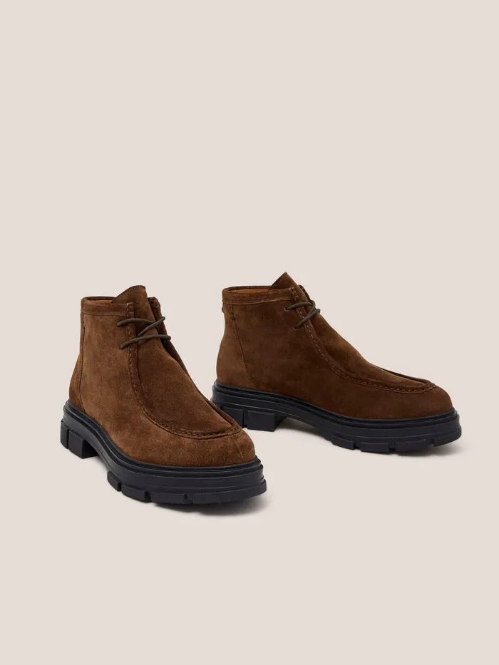 Men White Stuff Footwear Suede Wallaby Boot