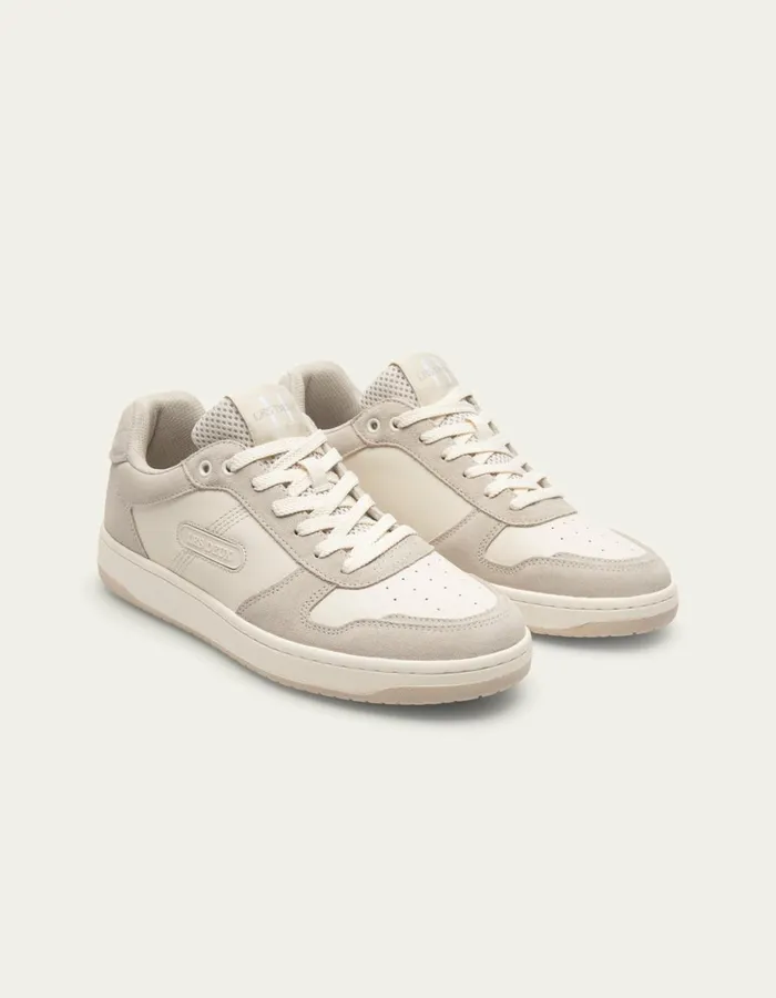 Men Wright Basketball Sneaker 8211 WhiteFeather Grey Les Deux Shoes