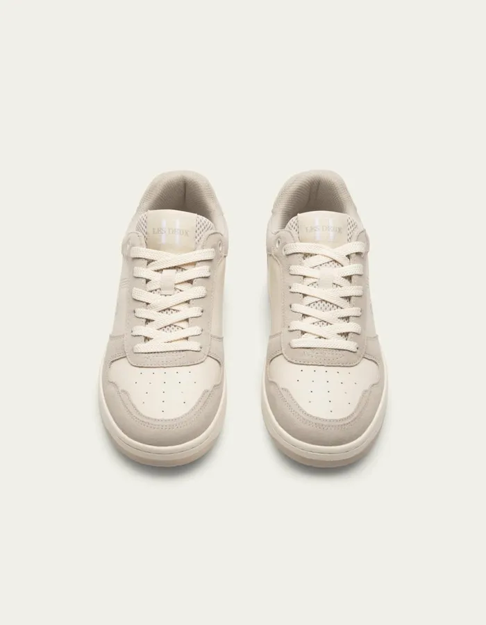 Men Wright Basketball Sneaker 8211 WhiteFeather Grey Les Deux Shoes
