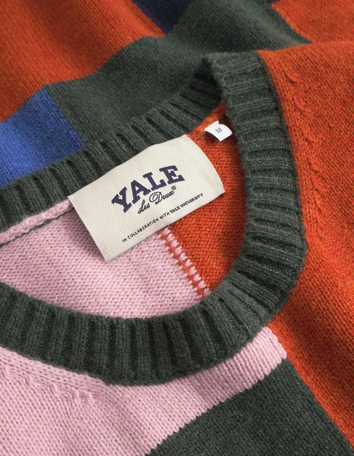 Men Yale Colorblock Knit 8211 Multicolor Les Deux Knitwear Men Yale Colorblock Knit 8211 Multicolor Les Deux Knitwear
