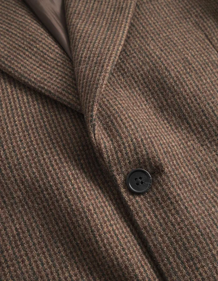 Men Yale Tweed Blazer 8211 Dark Sand Les Deux JacketsCoats