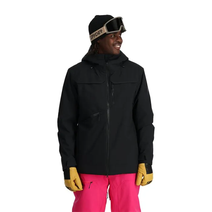 Mens Anthem Black Spyder Insulated