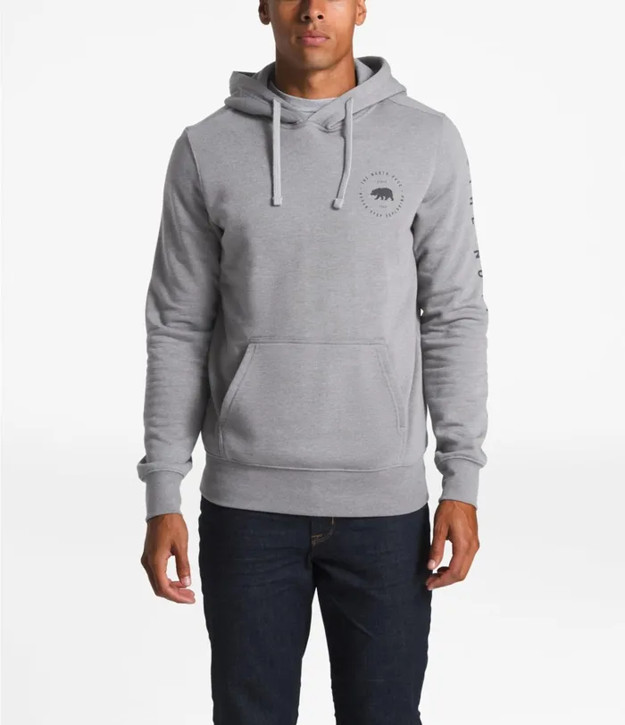 Mens Bearscape Pullover Hoodie Tnf Medium Grey Heather The North Face Hoodies and Sweatshirts